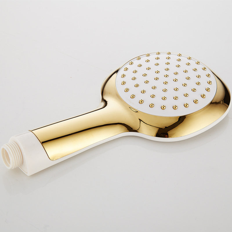 Contemporary Shower Head Square Golden Bathroom Handheld Shower Head