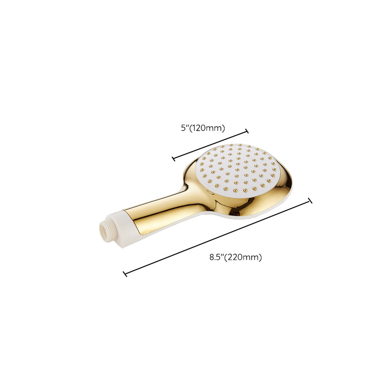 Contemporary Shower Head Square Golden Bathroom Handheld Shower Head