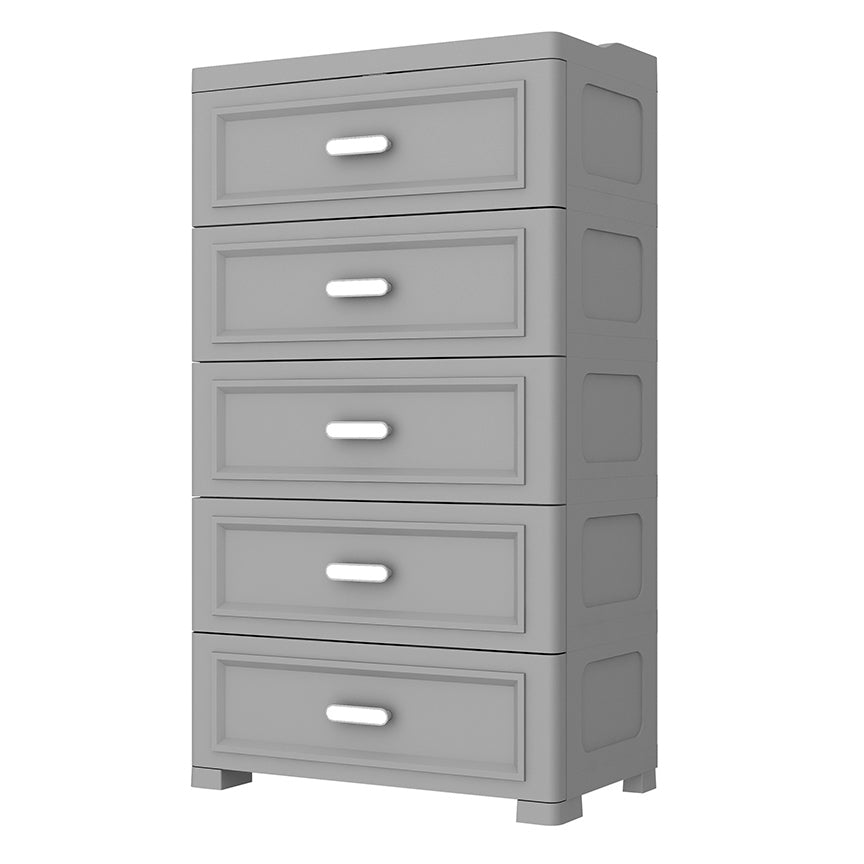 Contemporary Vertical Kids Nightstand 5 Drawers Dresser for Kids for Home