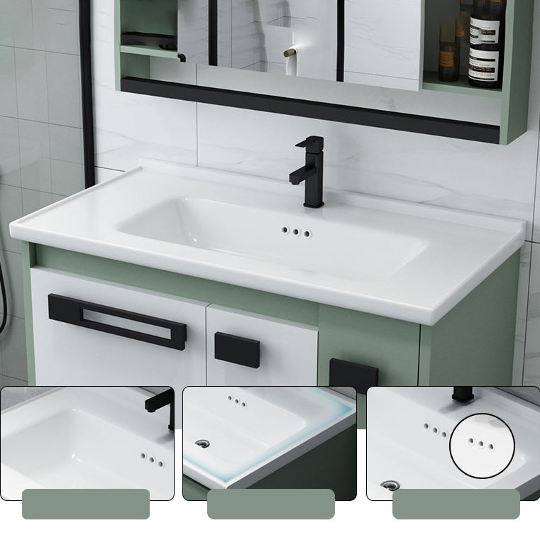 Modern Bathroom Sink Vanity Freestanding Vanity Set with Mirror