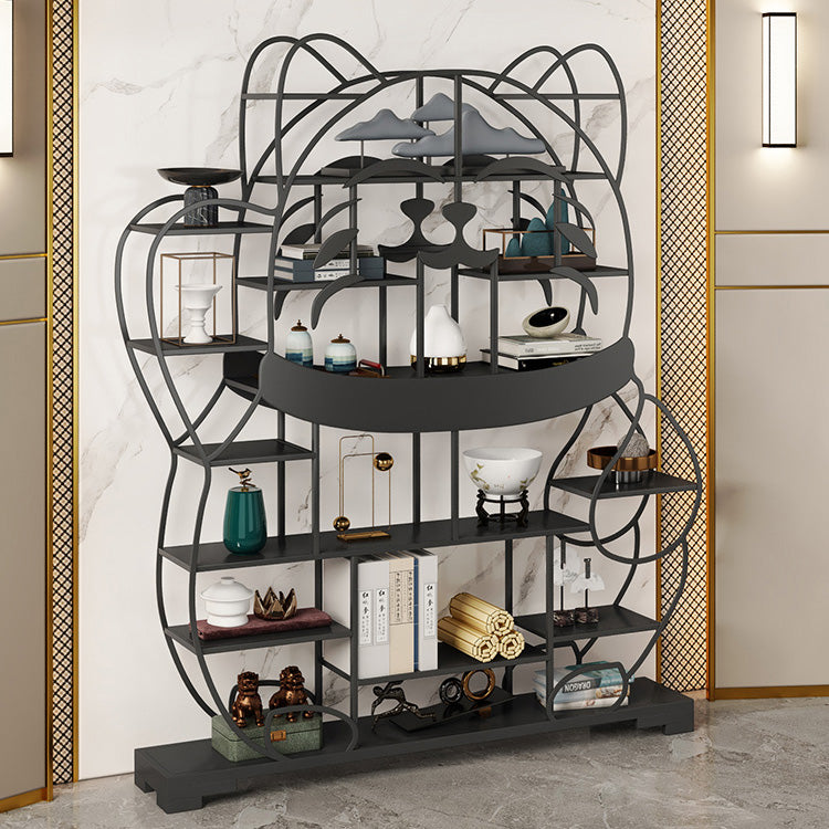 Modern Simple Floor Wine Rack Metal Wine Bottle Holder without Light