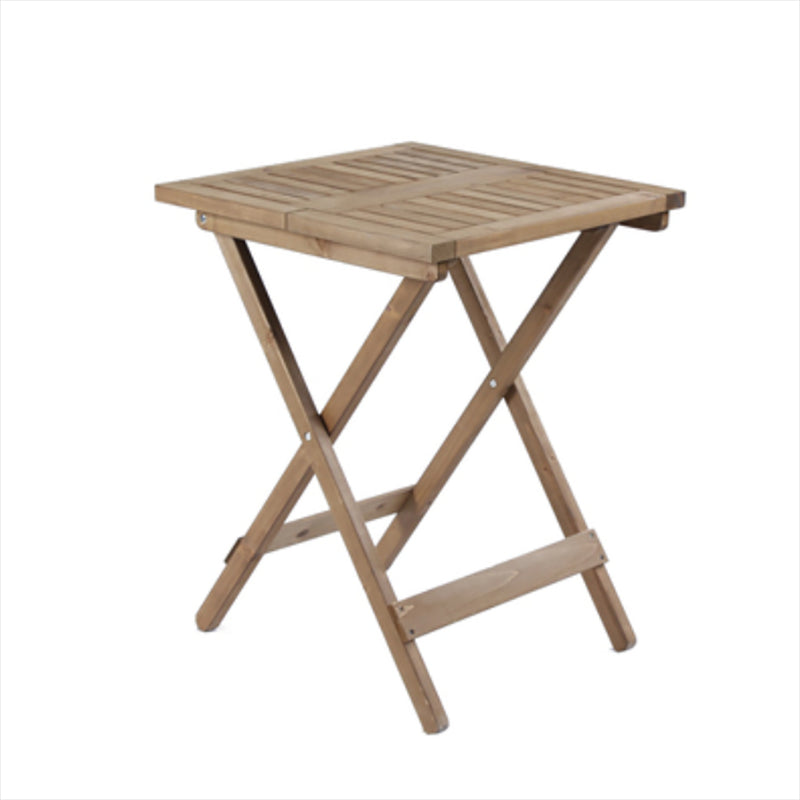 Solid Wood Brown Patio Table Folding Contemporary Camping Table