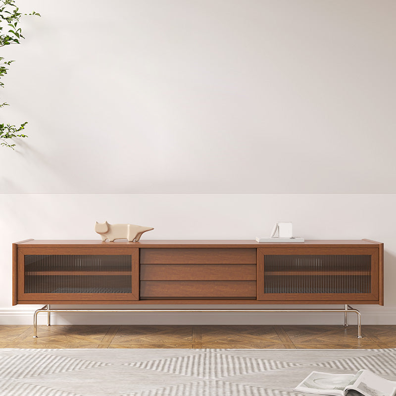 Wooden Media Console TV Stand Modern TV Stand Console with Drawers