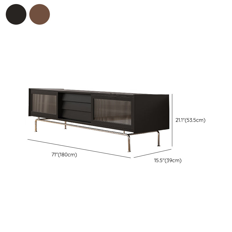 Wooden Media Console TV Stand Modern TV Stand Console with Drawers