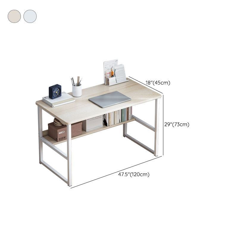 Rectangular Home Office Desk Modern H-Shape Base Writing Desk , 28.7" H