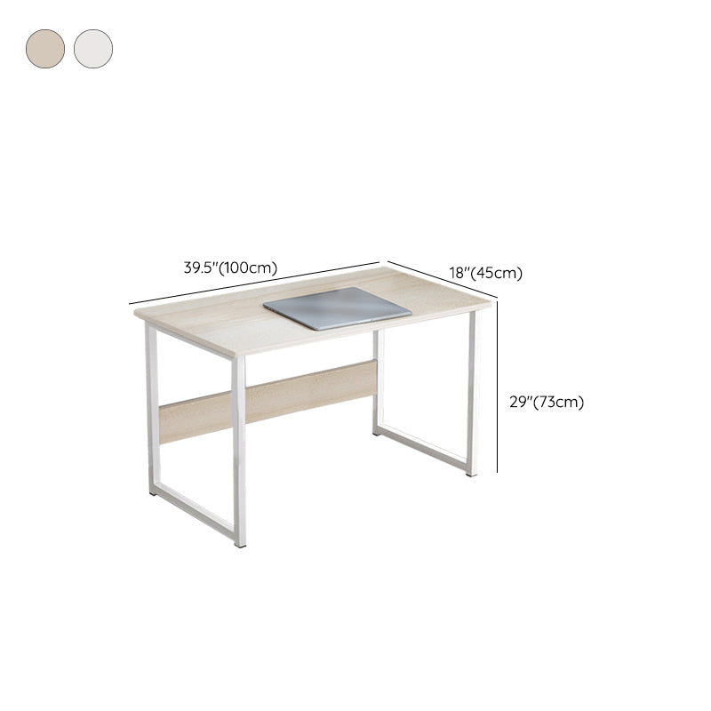 Rectangular Home Office Desk Modern H-Shape Base Writing Desk , 28.7" H