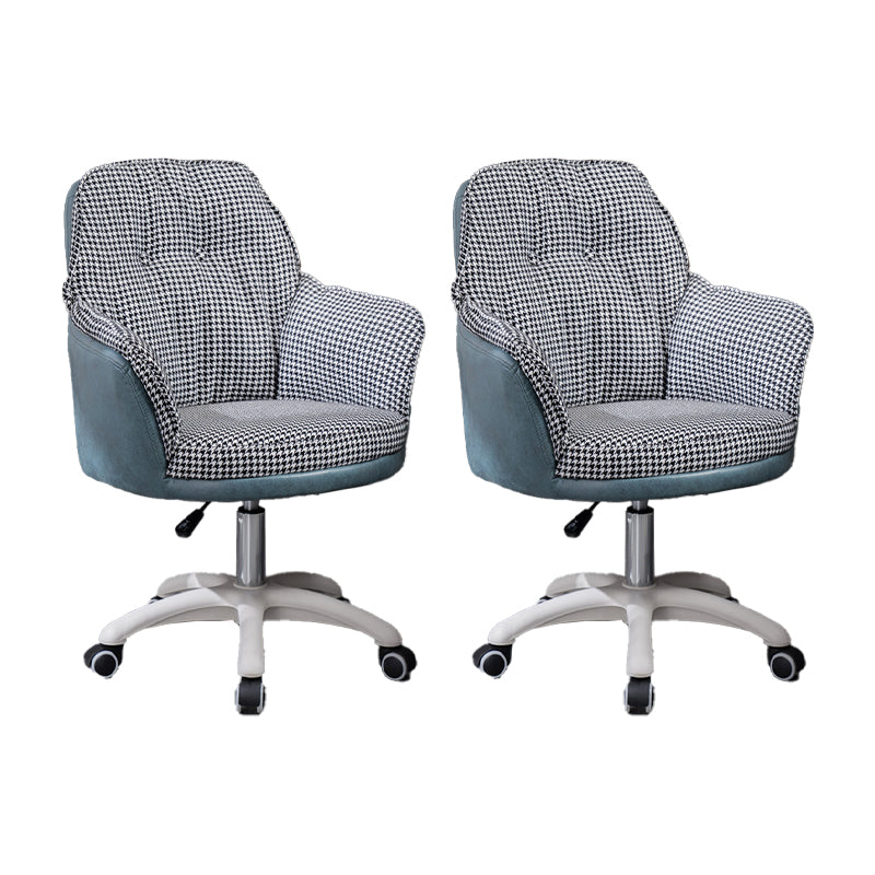 Modern Armless Office Chair No Distressing Ergonomic Chair with Wheels