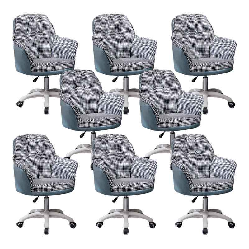 Modern Armless Office Chair No Distressing Ergonomic Chair with Wheels