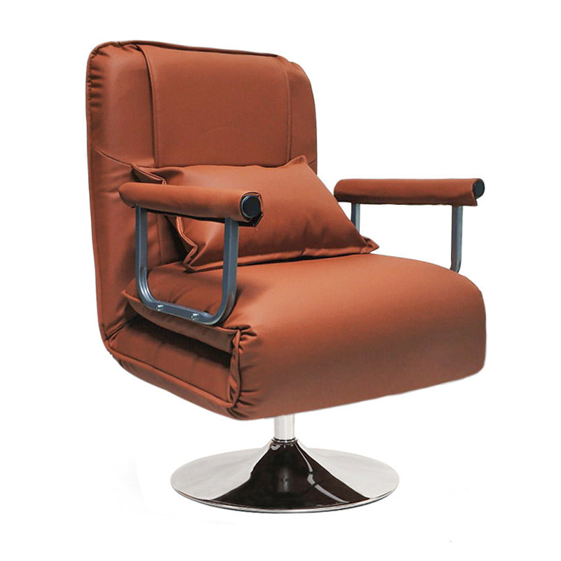 Swivel Standard Recliner Solid Color Metal Frame Recliner Chair