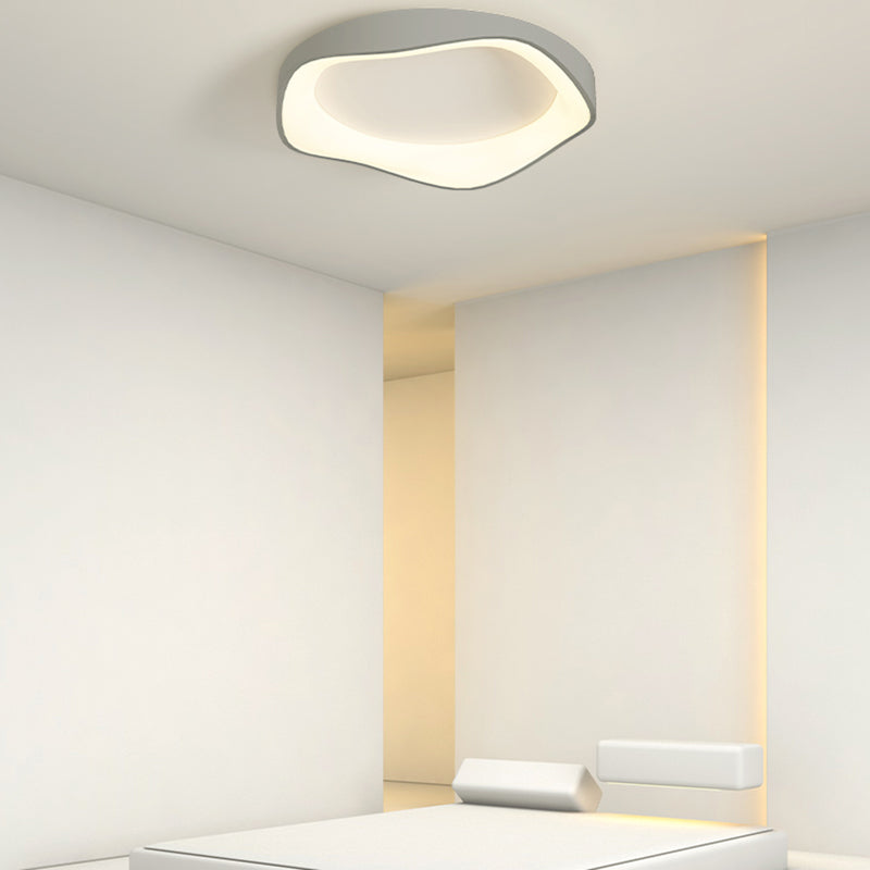 LED Modern Metal Flush Mount Linear Shape Ceiling Light with Acrylic Shade for Passage