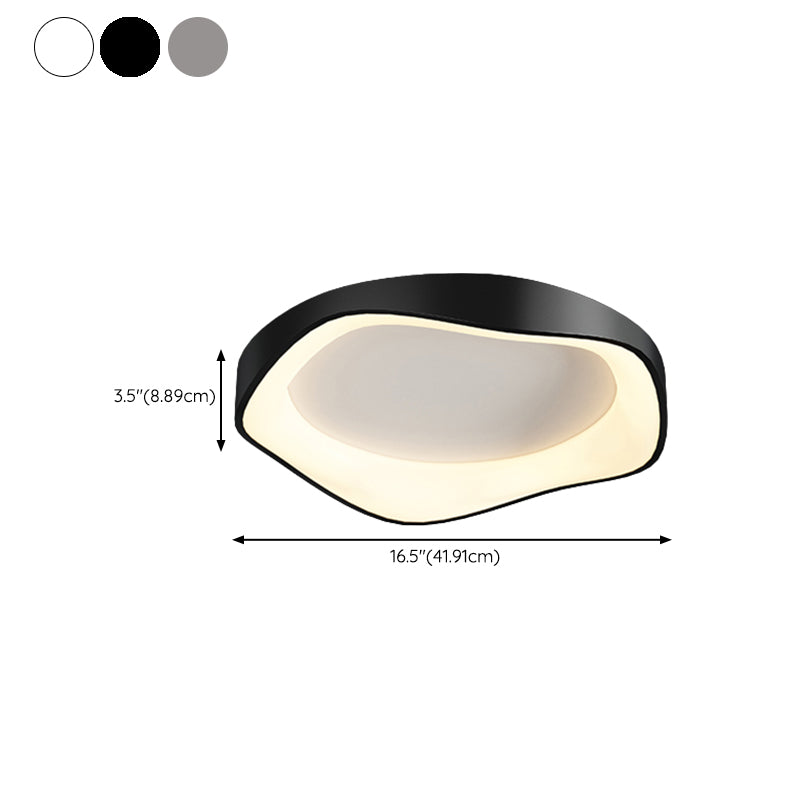 LED Modern Metal Flush Mount Linear Shape Ceiling Light with Acrylic Shade for Passage