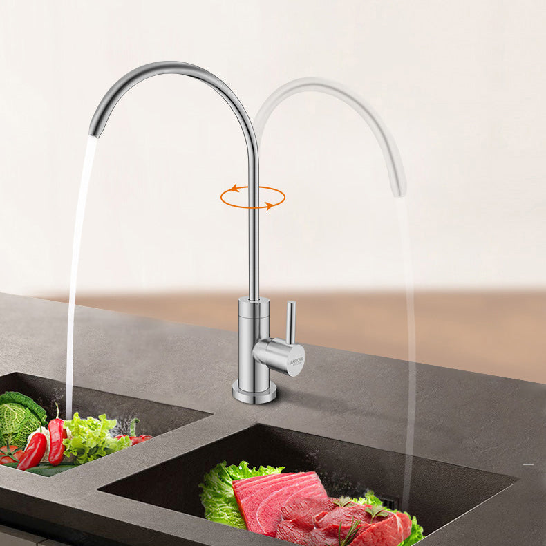 Contemporary Single Handle Kitchen Faucet Water Purification Direct Drinking Bar Faucet