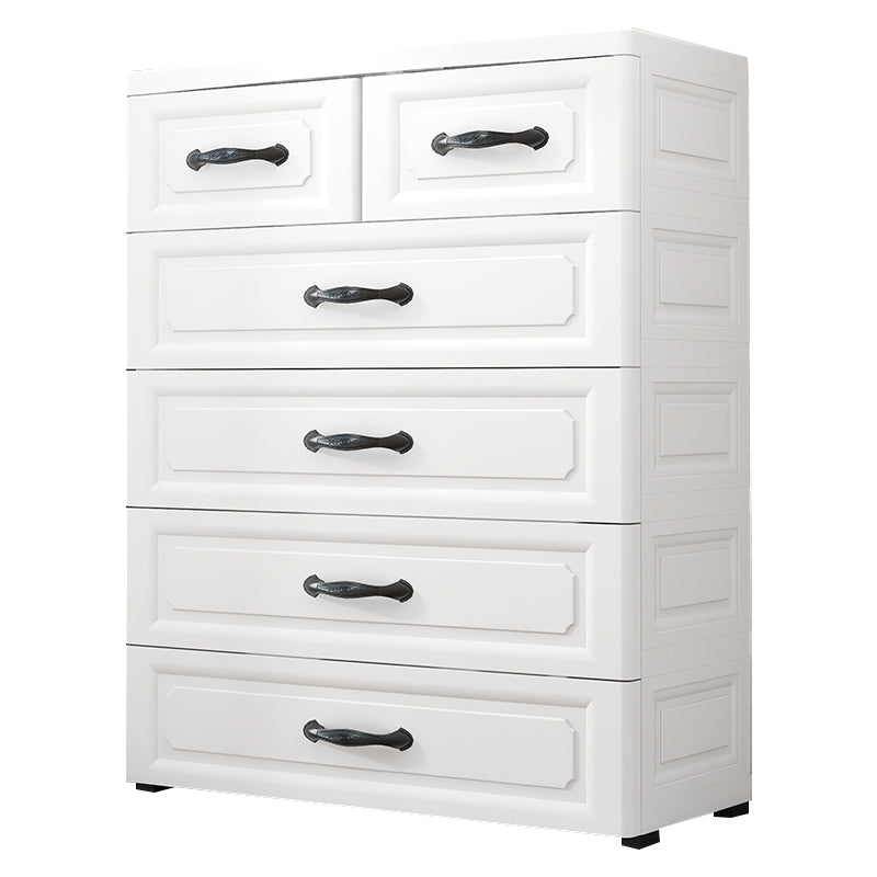 Contemporary Vertical Kids Nightstand 5/6 Drawers Dresser for Kids for Home