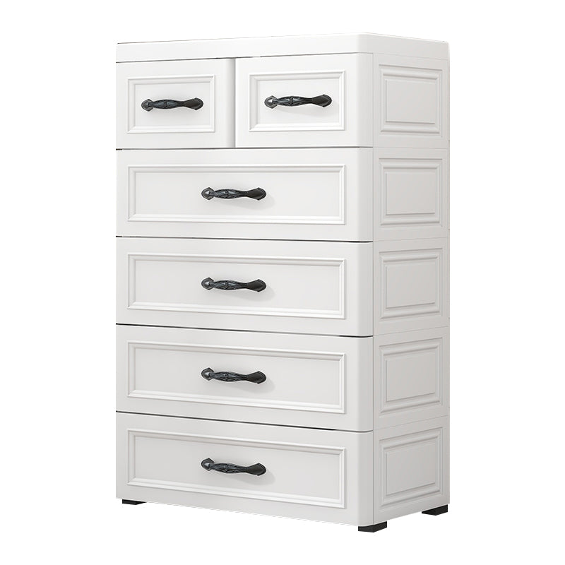 Contemporary Vertical Kids Nightstand 5/6 Drawers Dresser for Kids for Home