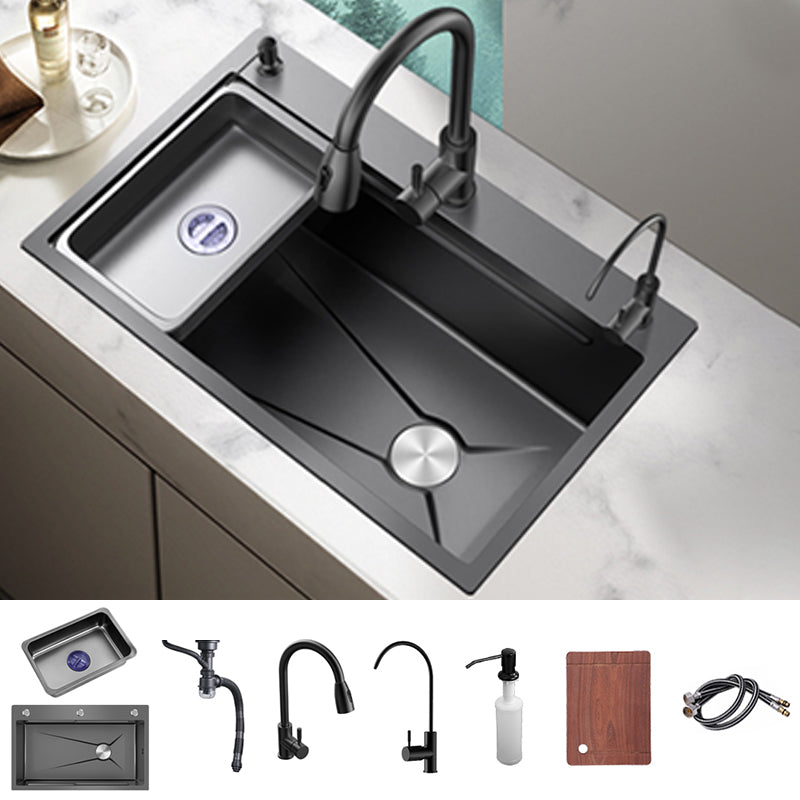 Stainless Steel Kitchen Sink Single Bowl Drop-In Kitchen Sink