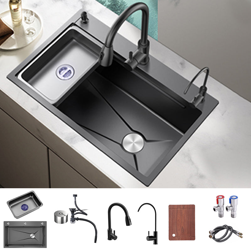 Stainless Steel Kitchen Sink Single Bowl Drop-In Kitchen Sink