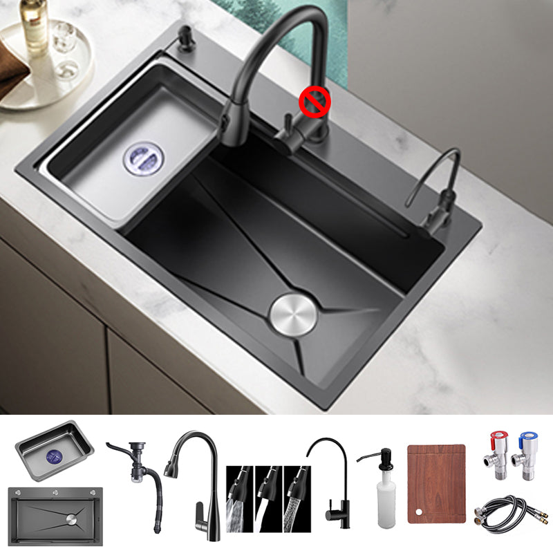 Stainless Steel Kitchen Sink Single Bowl Drop-In Kitchen Sink