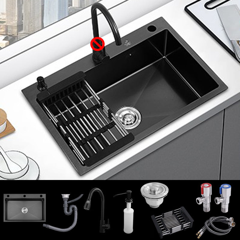 Drop-In Kitchen Sink Stainless Steel Kitchen Sink with Rectangular Shape