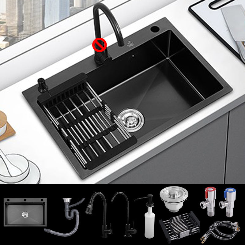 Drop-In Kitchen Sink Stainless Steel Kitchen Sink with Rectangular Shape