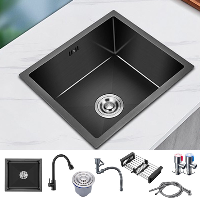 Stainless Steel Kitchen Sink Modern Kitchen Bar Sink with Drain Assembly