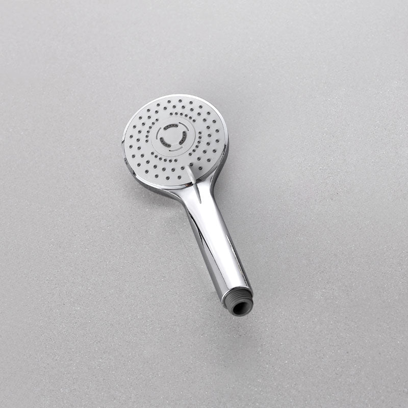 Contemporary Handheld Shower Head Adjustable Spray Pattern Silver Shower Head