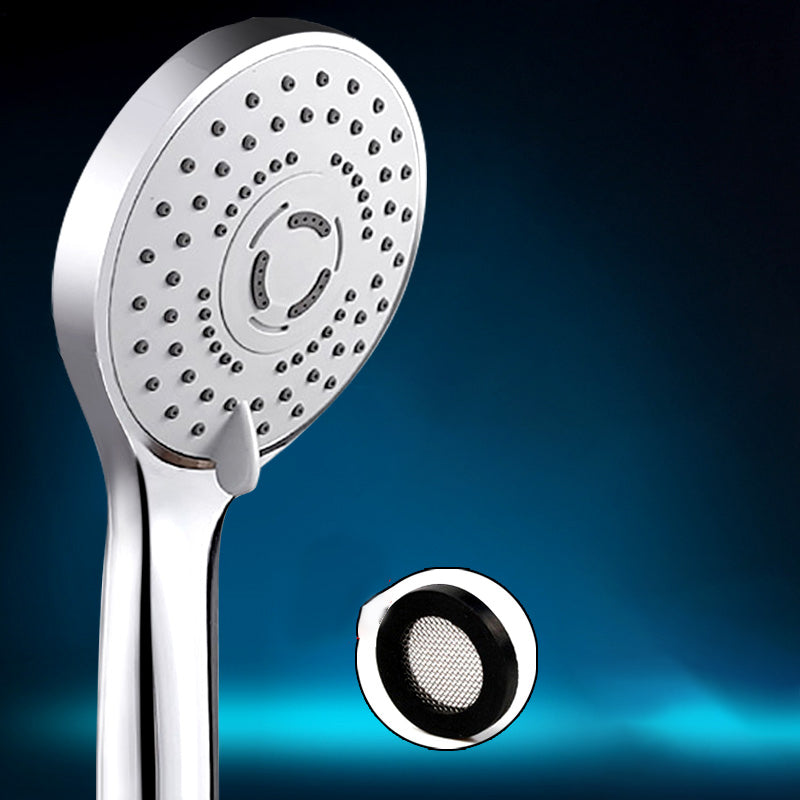 Contemporary Handheld Shower Head Adjustable Spray Pattern Silver Shower Head