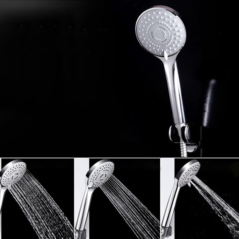 Contemporary Handheld Shower Head Adjustable Spray Pattern Silver Shower Head