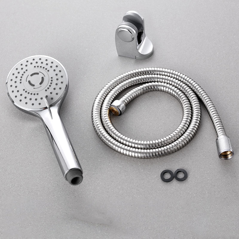 Contemporary Handheld Shower Head Adjustable Spray Pattern Silver Shower Head