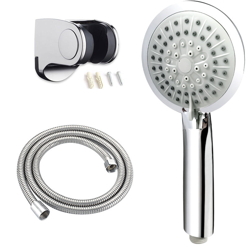 Contemporary Handheld Shower Head Adjustable Spray Pattern Silver Shower Head