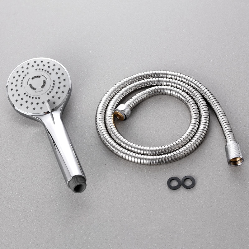 Contemporary Handheld Shower Head Adjustable Spray Pattern Silver Shower Head