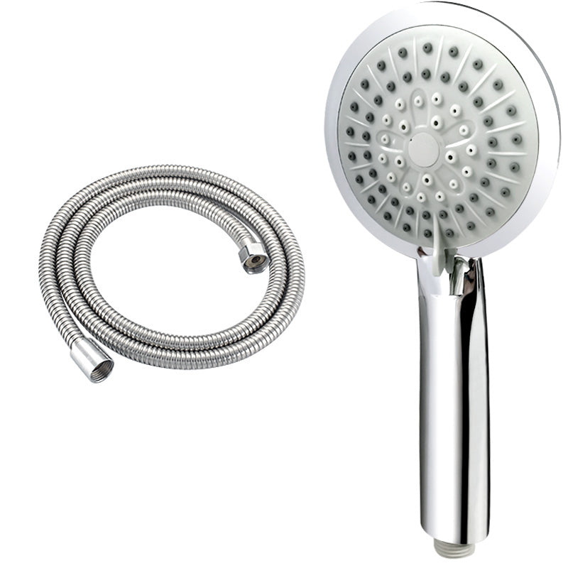 Contemporary Handheld Shower Head Adjustable Spray Pattern Silver Shower Head