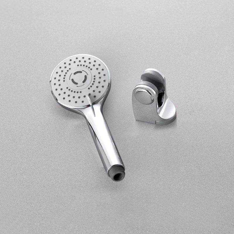 Contemporary Handheld Shower Head Adjustable Spray Pattern Silver Shower Head