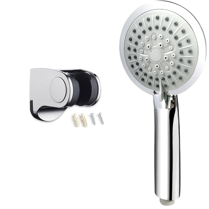 Contemporary Handheld Shower Head Adjustable Spray Pattern Silver Shower Head