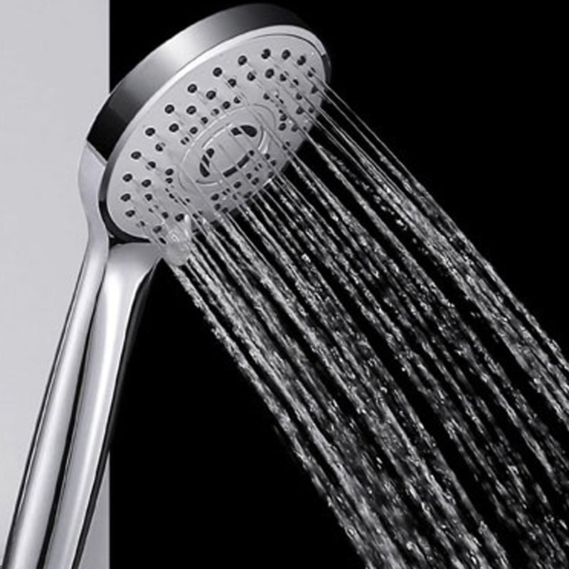 Contemporary Handheld Shower Head Adjustable Spray Pattern Silver Shower Head