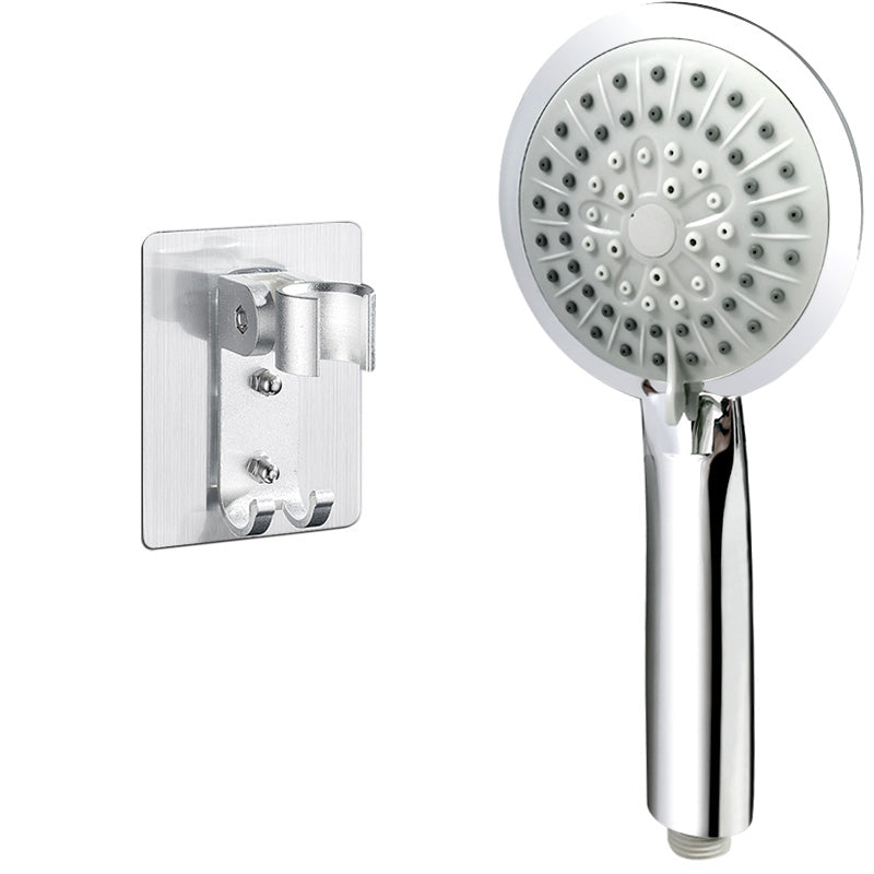 Contemporary Handheld Shower Head Adjustable Spray Pattern Silver Shower Head