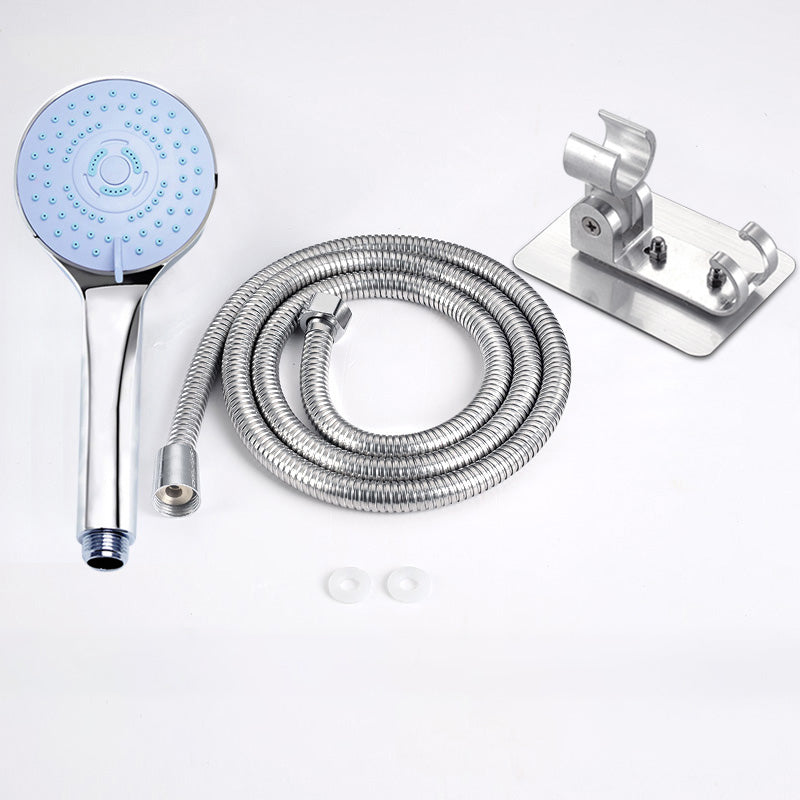 Contemporary Handheld Shower Head Adjustable Spray Pattern Silver Shower Head