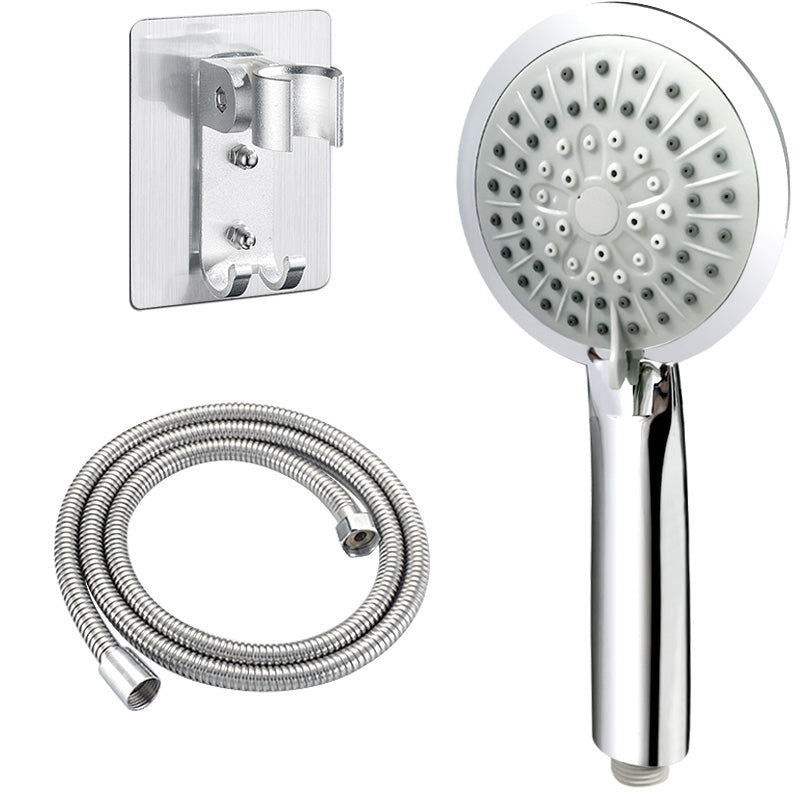 Contemporary Handheld Shower Head Adjustable Spray Pattern Silver Shower Head