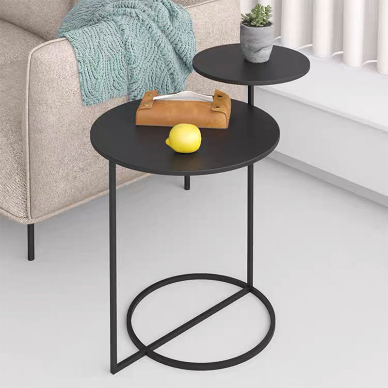 Modern Accent Table Nightstand Metal Bedside Cabinet for Bedroom