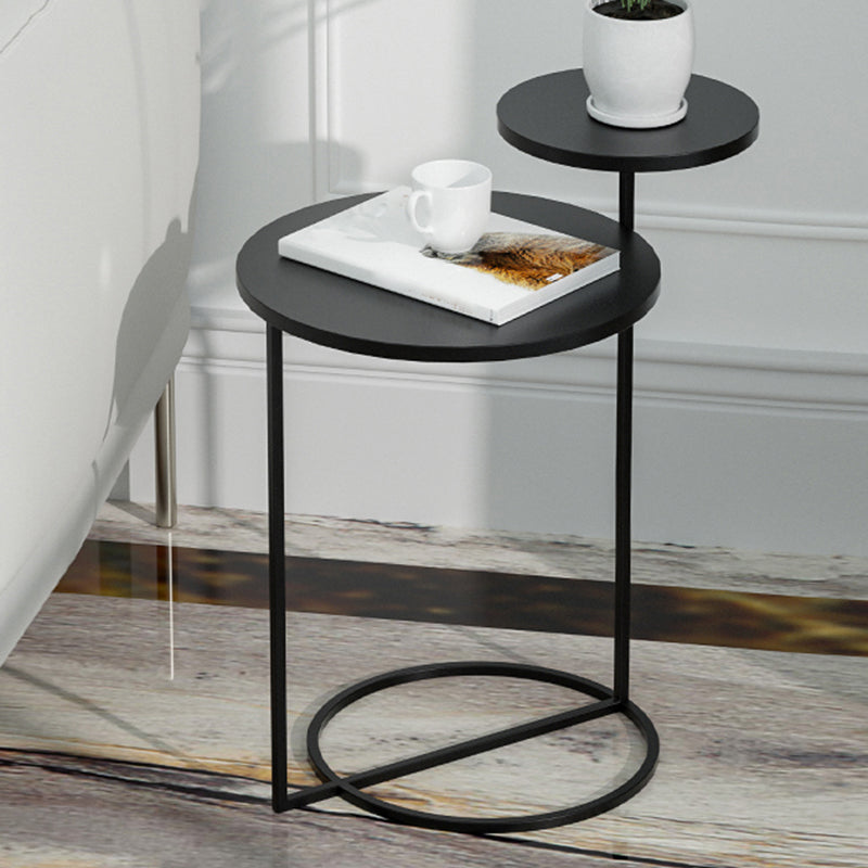 Modern Accent Table Nightstand Metal Bedside Cabinet for Bedroom