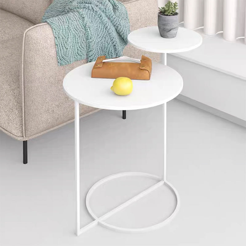 Modern Accent Table Nightstand Metal Bedside Cabinet for Bedroom