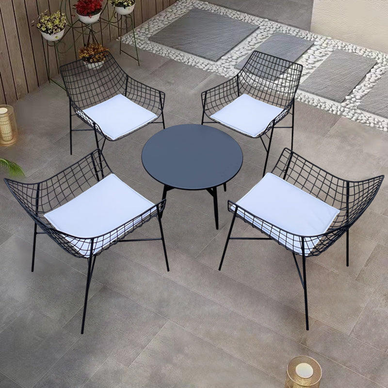 1/2/3/4/5 Pieces Bistro Table Set Modern Round Patio Dining Set