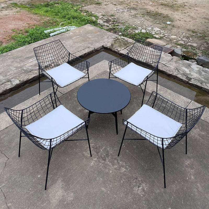 1/2/3/4/5 Pieces Bistro Table Set Modern Round Patio Dining Set