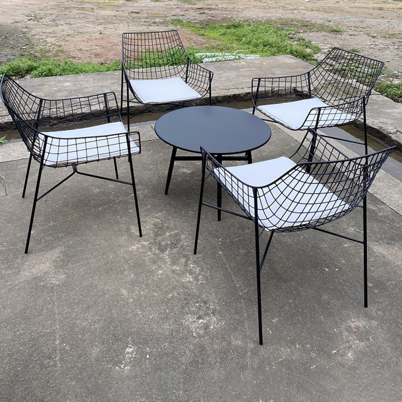 1/2/3/4/5 Pieces Bistro Table Set Modern Round Patio Dining Set