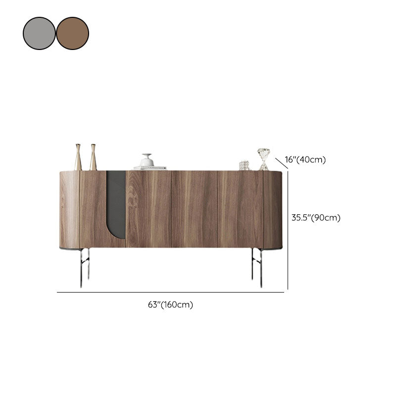 Light Luxury Engineered Wood Buffet Table Cabinets Dining Room Credenza