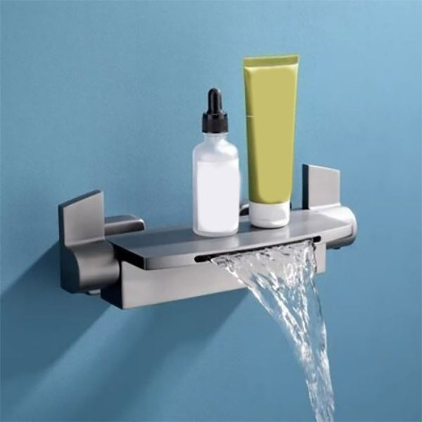 Modern Shower Faucet Brass Handheld Shower Head Wall Mounted Shower Trim