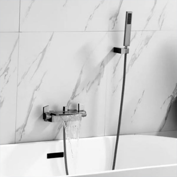 Modern Shower Faucet Brass Handheld Shower Head Wall Mounted Shower Trim