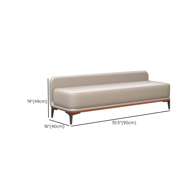 Contemporary Cushioned Seating Bench Rectangle Entryway and Bedroom Bench