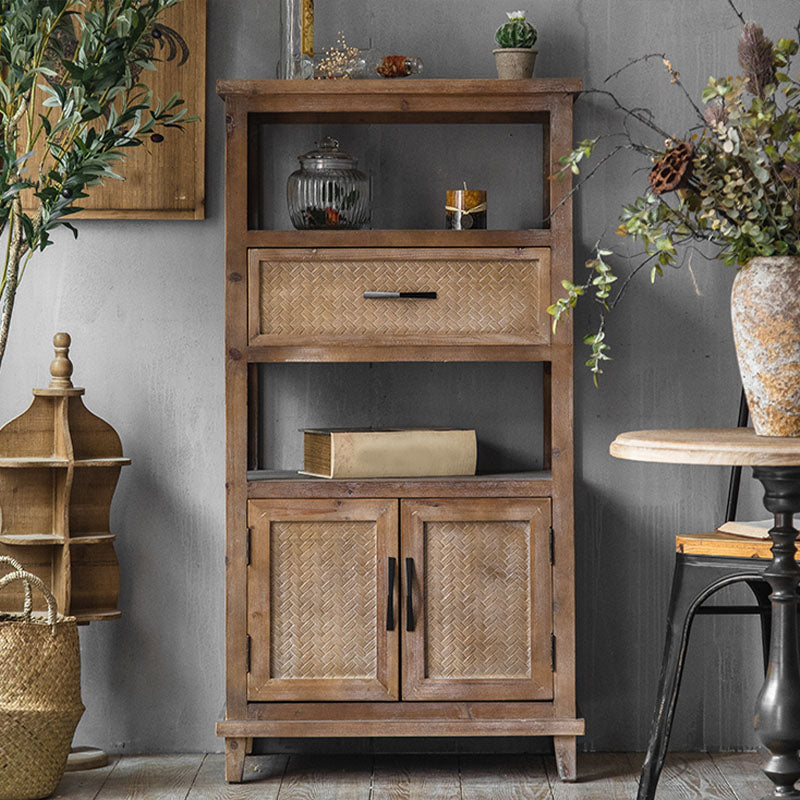 Farmhouse Sideboard Table Home Wooden Server with 1/2/3-Drawer for Dining Room