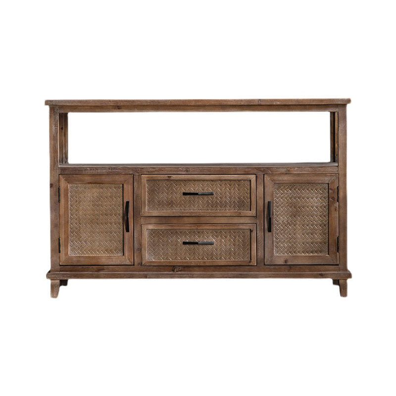 Farmhouse Sideboard Table Home Wooden Server with 1/2/3-Drawer for Dining Room