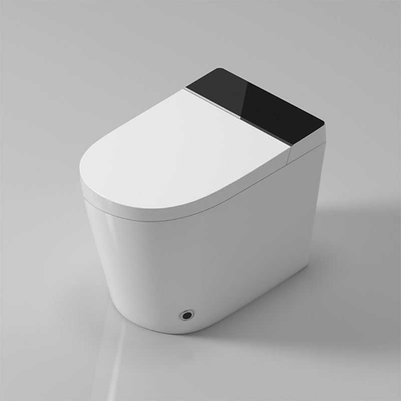 Contemporary Floor Mount Bidet Elongated Dryer Heated Seat Ceramic Foot Sensor